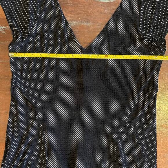 Lauren Ralph Lauren Women's Black Polka Dots Dress Fit & Flare Size Large - Picture 7 of 9